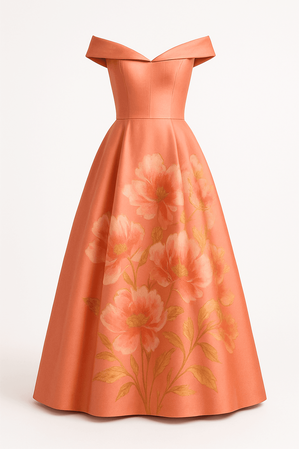 Coral Garden Gown