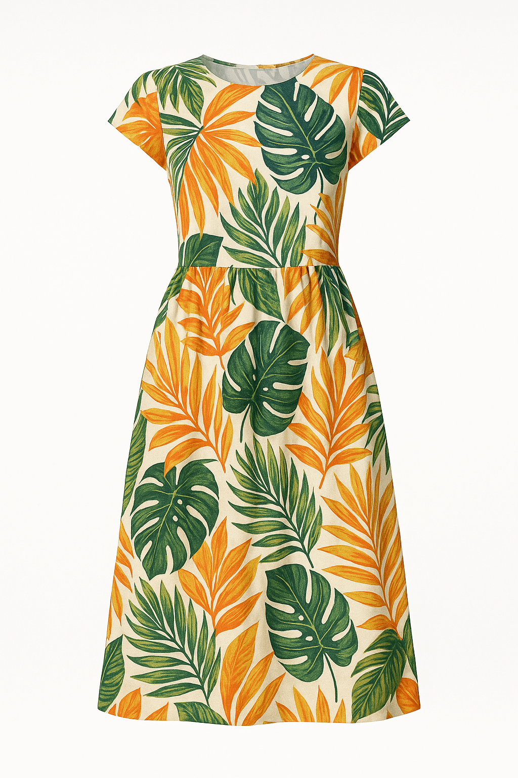 Tropic Print Midi